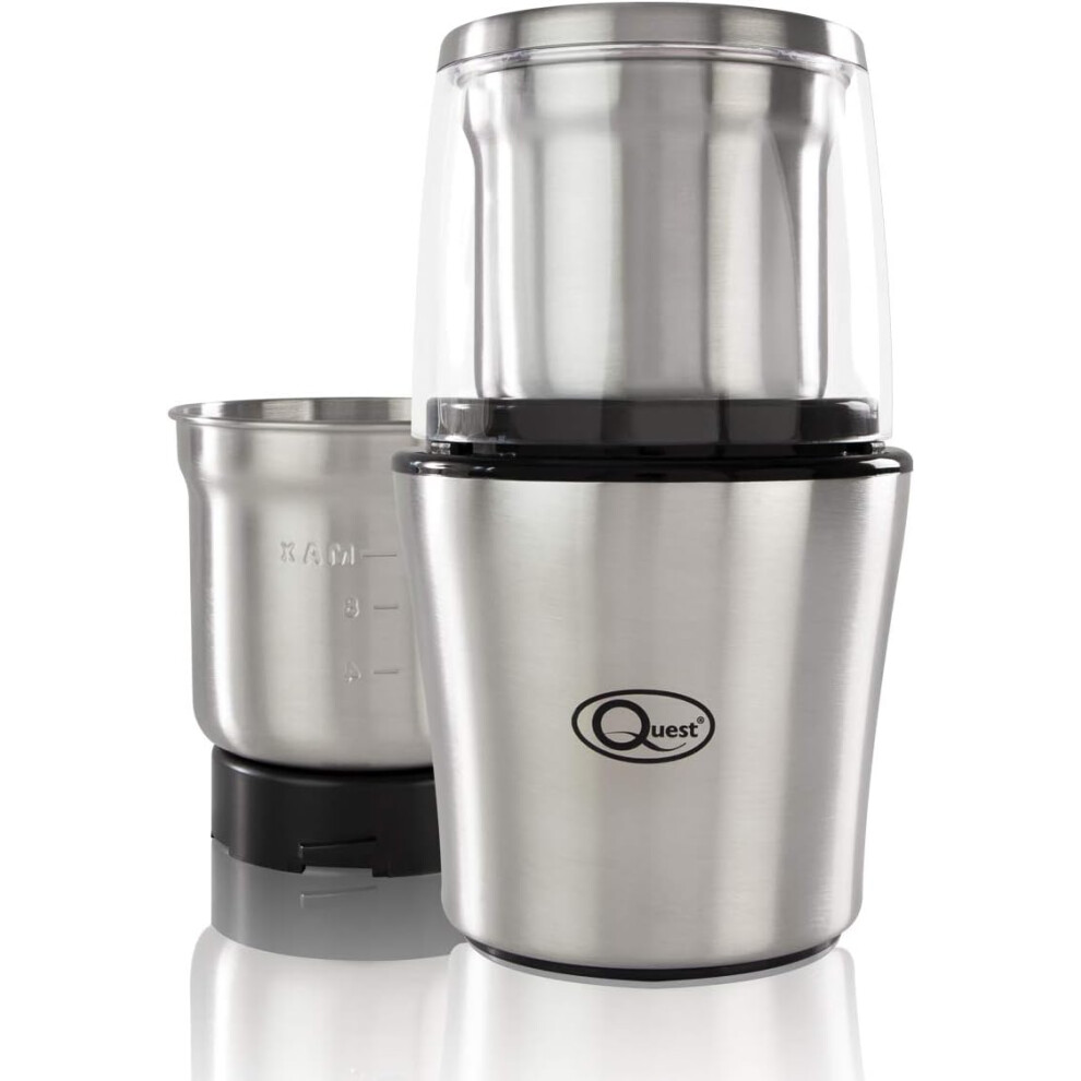 Electric wet and dry grinder / One-touch operation / Coffee, spices, nuts, fruits, vegetables, sauces, salsa, dips / 80 g capacity