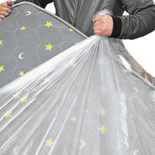 GroundMaster Double Mattress Cover Durable Protective Plastic Storage Bag