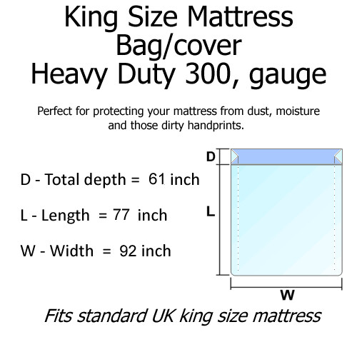 Gardeners Dream KING SIZE BED HEAVY DUTY MATTRESS PROTECTOR DUST REMOVAL COVER STORAGE BAG 2