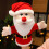 Mond open Kerstman pop pluche pop ouder-kind pop kerstcadeau 3