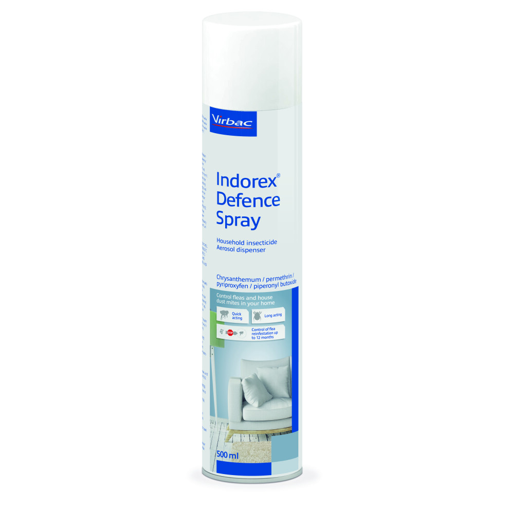 Flea Spray Indorex Defence Household / Dust Mite Killer - 12 Month Protection