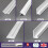 NES Home Bathroom 10mm White Trims For Shower Wall Panels Pvc Cladding 2.4m Long Fitting 1