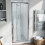 NES Home Bi-Fold Folding 700 mm Glass Door with Frameless 760 mm Side Panel 5
