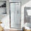 NES Home Bi-Fold Folding 700 mm Glass Door with Frameless 760 mm Side Panel 4