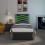 SlumberWorx (Black and Grey) Galaxy Ottoman Storage LED Headboard Gaming Single Black Bed Frame 3