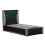 SlumberWorx (Black and Grey) Galaxy Ottoman Storage LED Headboard Gaming Single Black Bed Frame 5