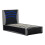 SlumberWorx (Black and Grey) Galaxy Ottoman Storage LED Headboard Gaming Single Black Bed Frame 6