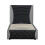 SlumberWorx (Black and Grey) Galaxy Ottoman Storage LED Headboard Gaming Single Black Bed Frame 7