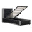 SlumberWorx (Black and Grey) Galaxy Ottoman Storage LED Headboard Gaming Single Black Bed Frame 8