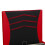 SlumberWorx (Black and Red) Galaxy Ottoman Storage LED Headboard Gaming Single Black Bed Frame 10
