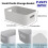 (Grey, Small) Panzy Home Plastic Storage Baskets with Handle Rectangular Home & Kitchen Organiser Strong Plastic Cupboard Storage Boxes 3