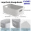 (Grey, Large) Panzy Home Plastic Storage Baskets with Handle Rectangular Home & Kitchen Organiser Strong Plastic Cupboard Storage Boxes 3