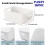 (Wihte, Small) Panzy Home Plastic Storage Baskets with Handle Rectangular Home & Kitchen Organiser Strong Plastic Cupboard Storage Boxes 3