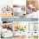 (Wihte, Small) Panzy Home Plastic Storage Baskets with Handle Rectangular Home & Kitchen Organiser Strong Plastic Cupboard Storage Boxes 4