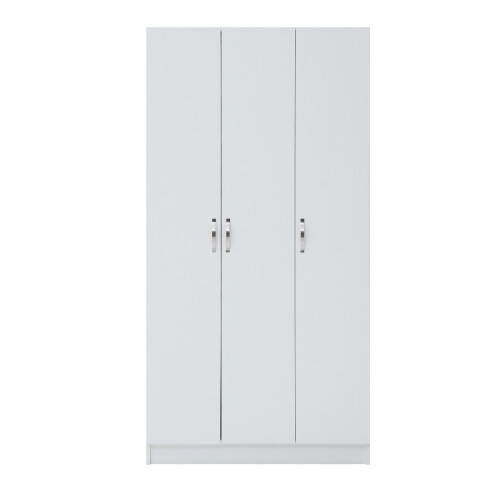 Timber Art Design UK White 3 Door Double Wardrobe Spacious Bedroom Storage Unit 1