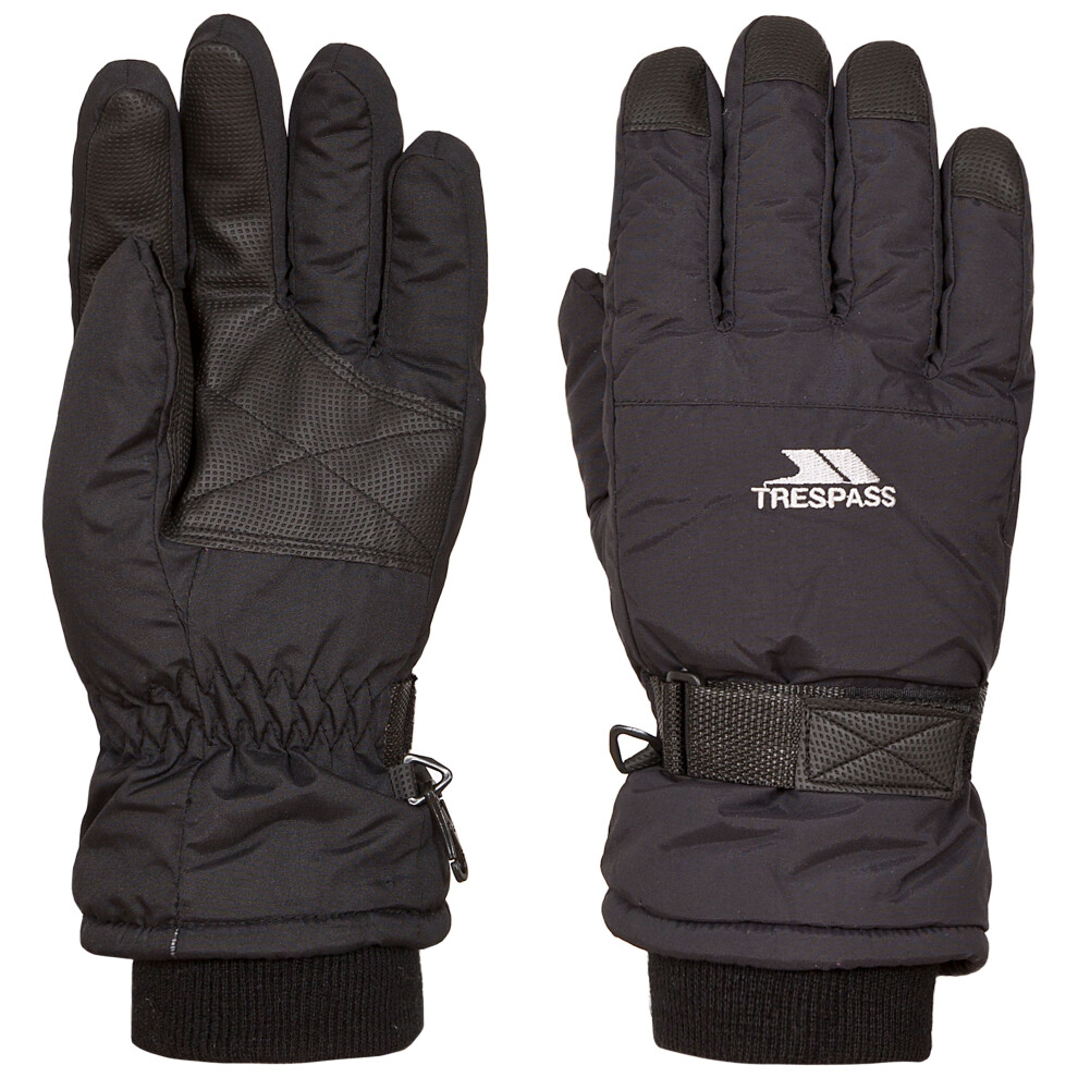 (XXL, Black) Trespass Adults Ski Gloves Lightly Padded Gohan II