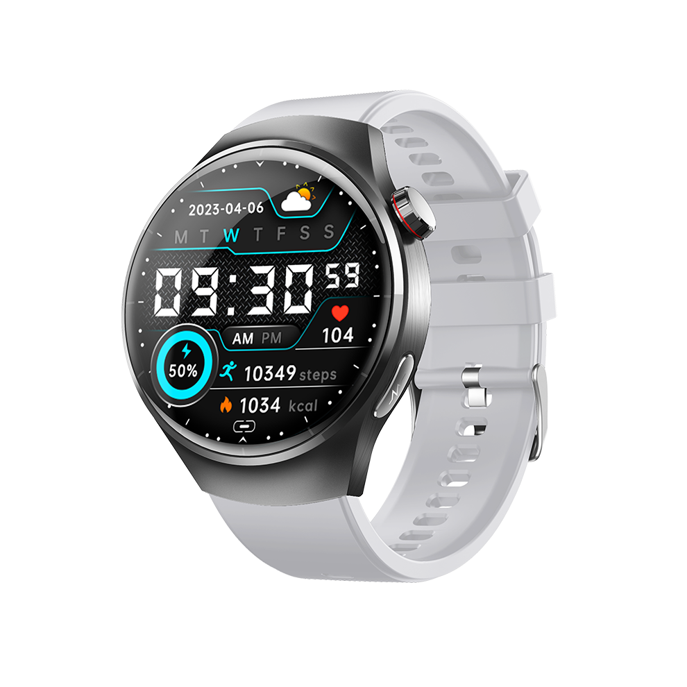 Chronus Smartwatch With Heart Rate And Blood Oxygen Monitoring, Sports Tracking, Sos, Bluetooth Calling, And Message Notifications(Grey) Grey 6976918021618