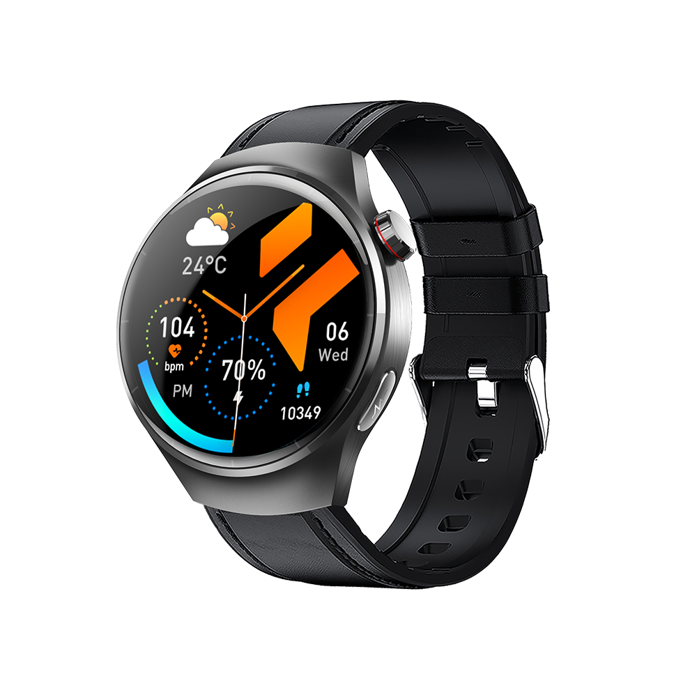 Chronus Smartwatch With Heart Rate And Blood Oxygen Monitoring, Sports Tracking, Sos, Bluetooth Calling, And Message Notifications(Black) Black 6976918021656