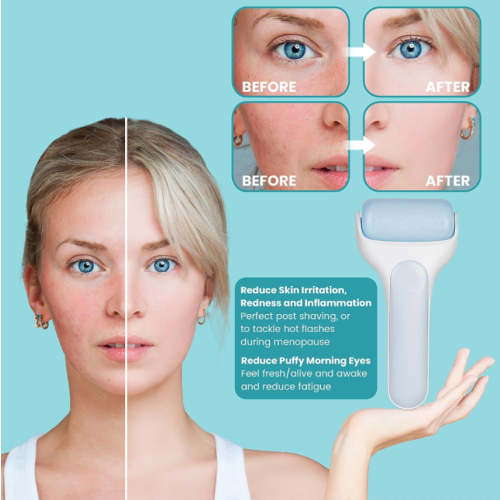 Rouleau de glace pour soins de la peau du visage (blanc) 1