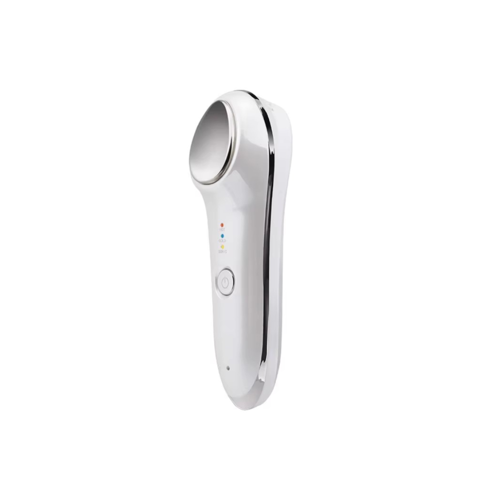 Chronus Hot And Cold Facial Massager - Handheld Vibrating Skin Glow Relaxing Device For Smoother And Firmer Face, Women's Skin Care Heating And