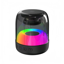 Chronus Wireless Portable Bluetooth Speaker, Small Home Stereo, Waterproof Shower Speaker with Colorful Rhythm Lights, Suitable for Family Travel and