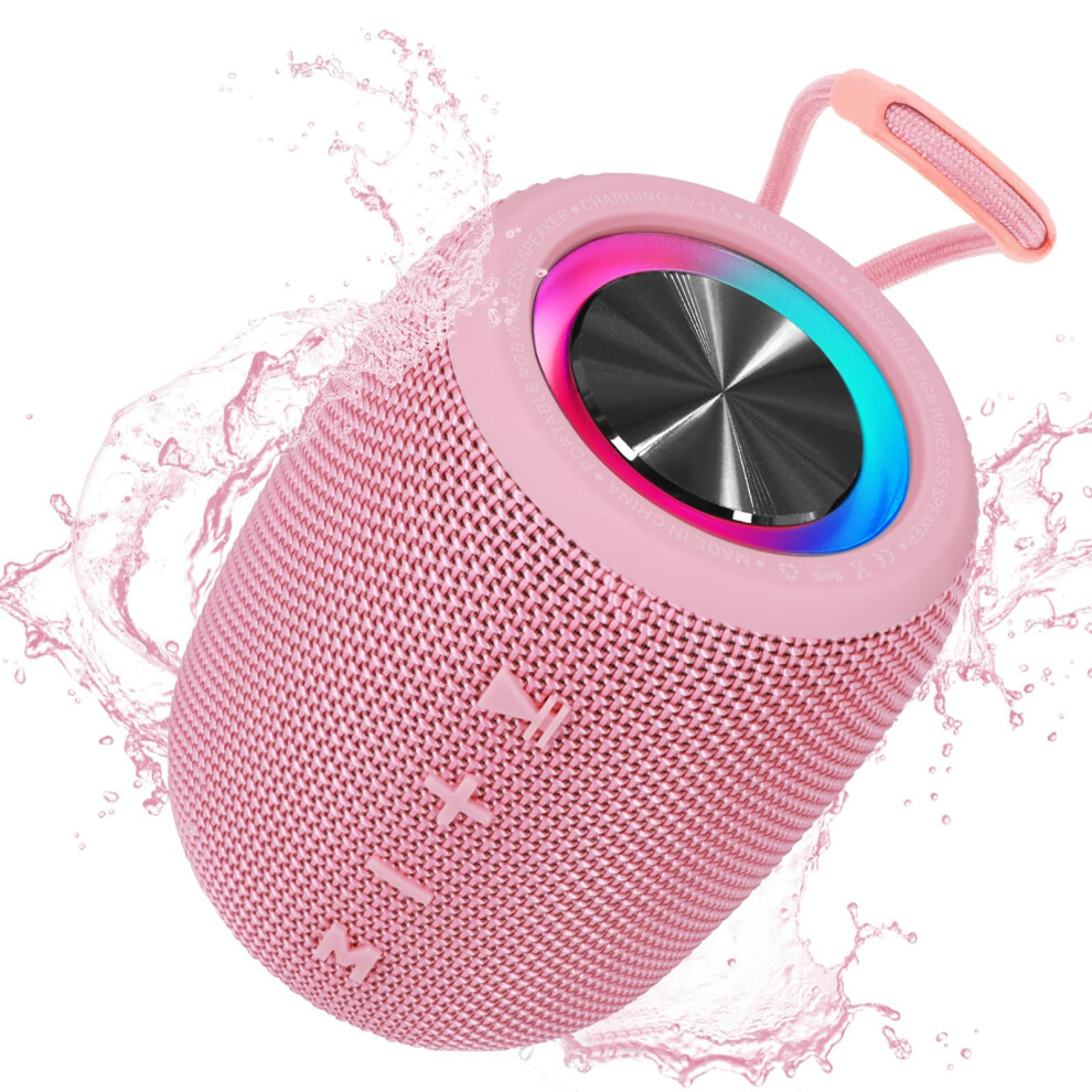 Chronus Portable Bluetooth Speaker, Bt5.3 Wireless Speaker 20W Bass Diaphragms With Multi Led Dynamic Modes, Ipx6 Waterproof 16H Playtime Light 6976918020857