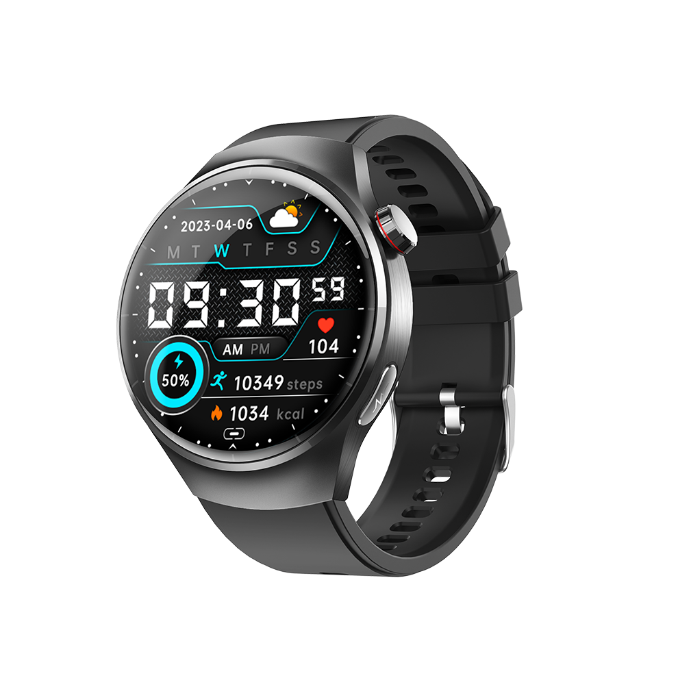 Chronus Smartwatch With Heart Rate And Blood Oxygen Monitoring, Sports Tracking, Sos, Bluetooth Calling, And Message Notifications(Black) Black 6976918021601
