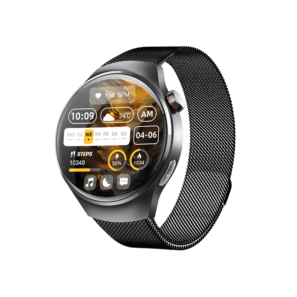 Chronus Smartwatch With Heart Rate And Blood Oxygen Monitoring, Sports Tracking, Sos, Bluetooth Calling, And Message Notifications(Black) Black 6976918021625