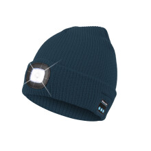 (Green) Bluetooth Wireless Music Hat Led Lights Knitted Beanie Hat Usb Rechargeable