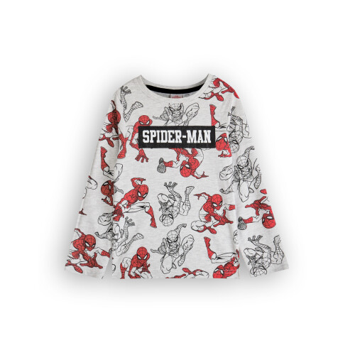 Marvel (4-5 Years) Marvel Long Sleeve Long Leg Pyjama Set (Boys Grey) 1