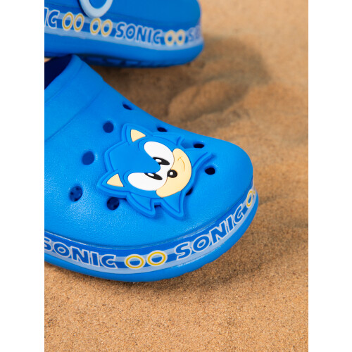 Sonic The Hedgehog (2 UK Child) Sonic the Hedgehog Clogs (Boys Blue) 2