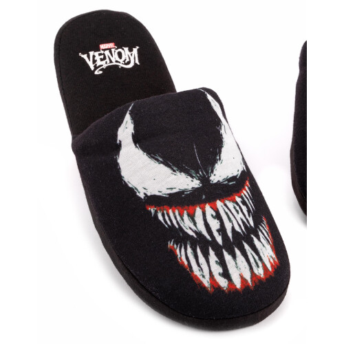 Marvel (11-12 UK) Marvel Mule Slippers (Mens Black) 1