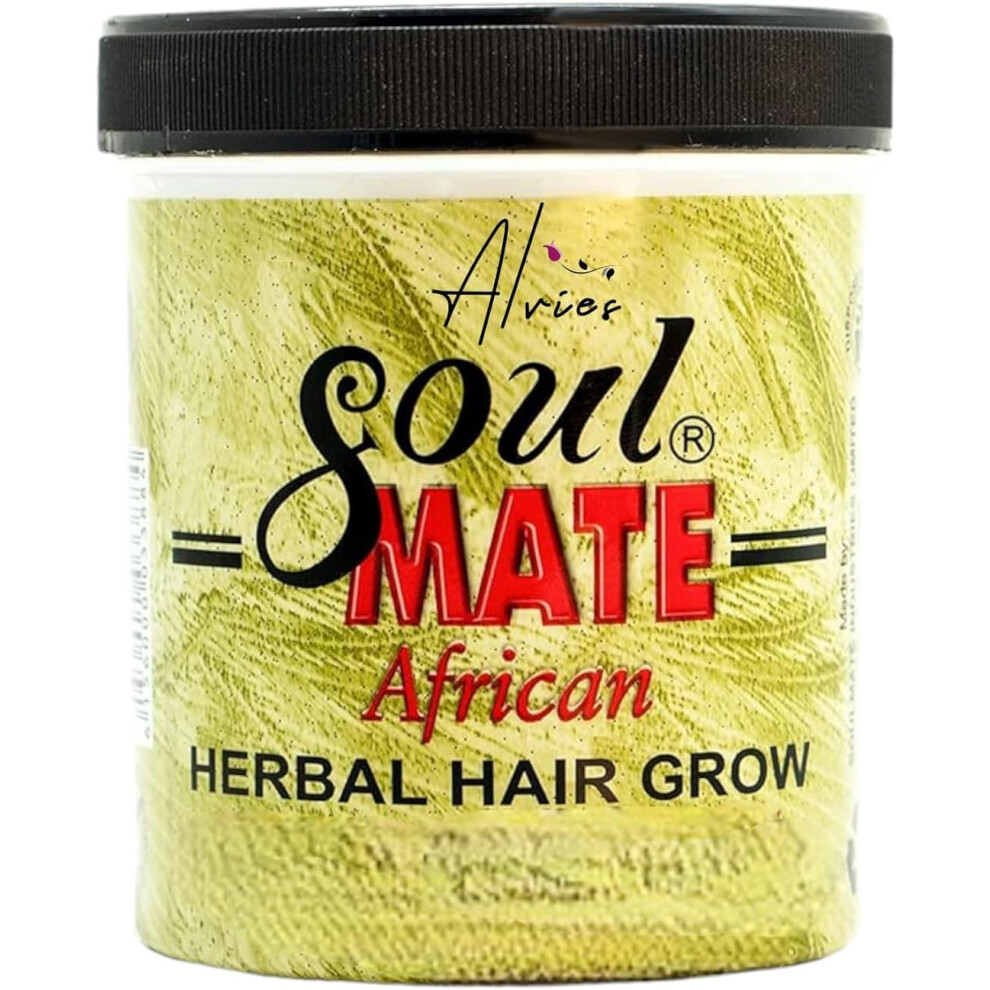 Soulmate African Herbal Hair Grow Cream 155g | with Jojoba Oil for Smooth & Shiny Hair