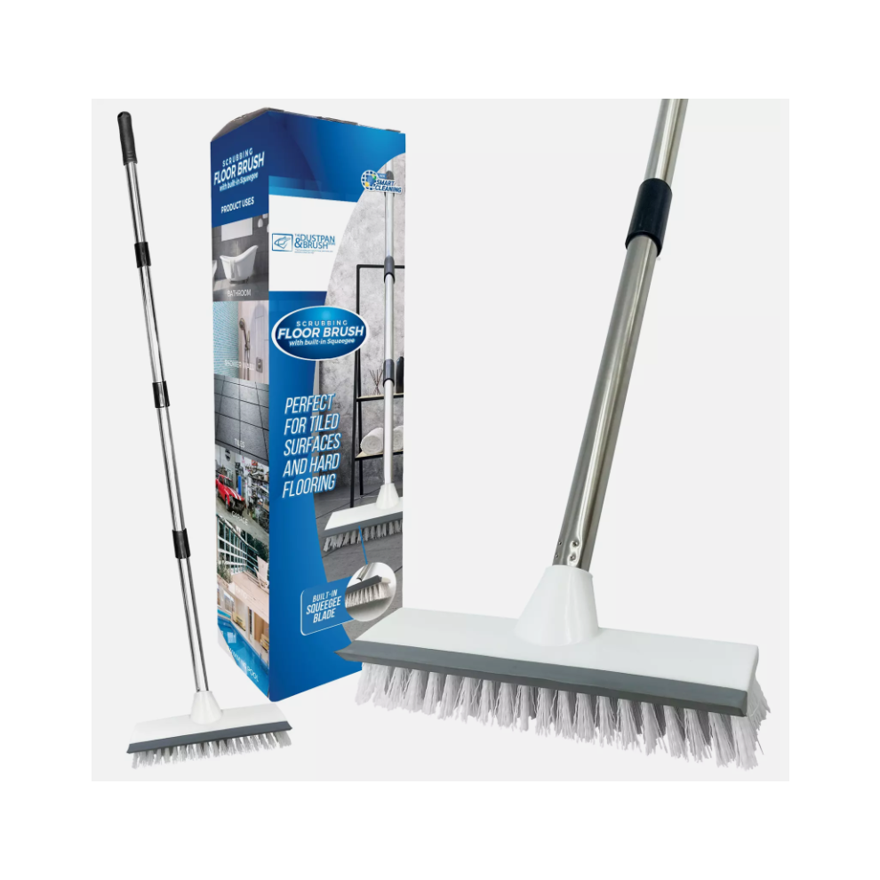 Floor Squeegee Brush Long Handled Heavy Duty Industrial Large Bathroom