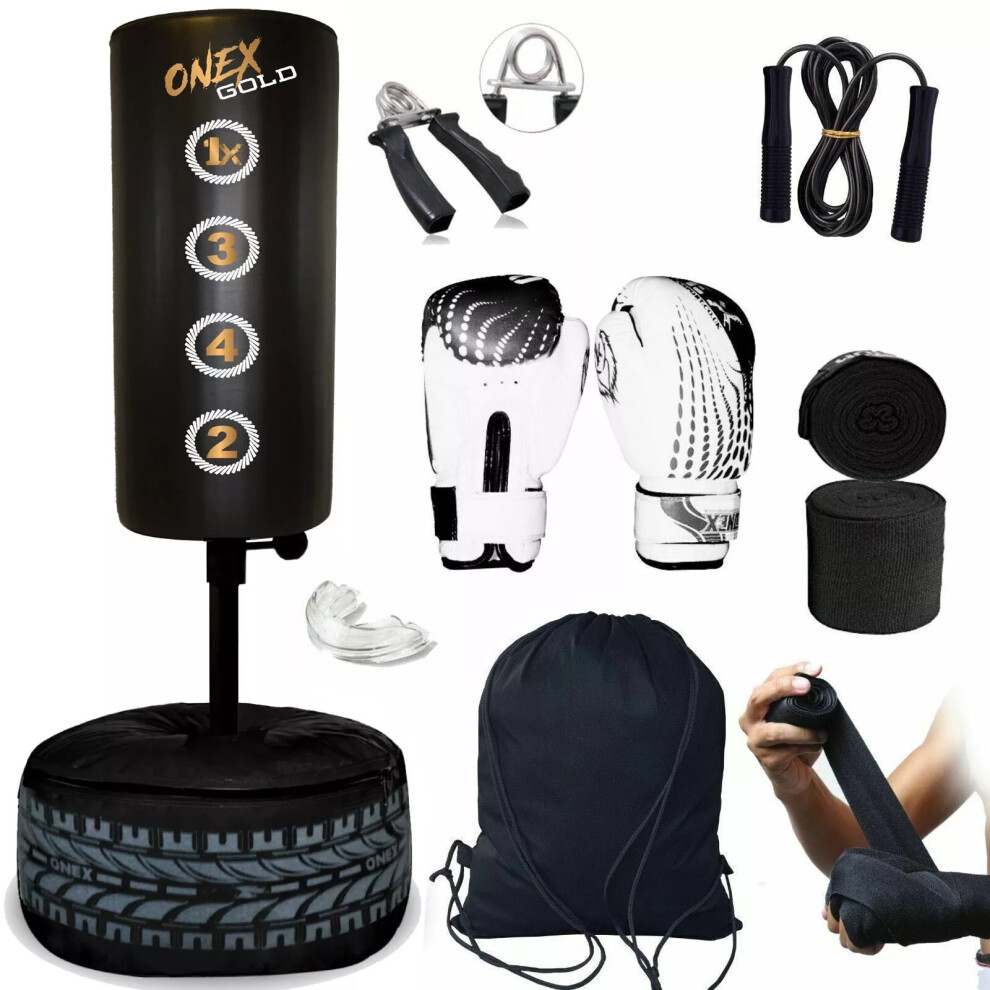 Kids Boxing FREE STANDING Punch bag Set Freestanding Junior Punchbag Kit new