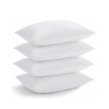 (Pack of 4, White Pillow Cover) 2, 4, 6 X Pillow Case Soft Bedroom Pillows Covers