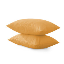 (Pack of 2, Ochre/Yellow Pillow Cover) 2, 4, 6 X Pillow Case Soft Bedroom Pillows Covers
