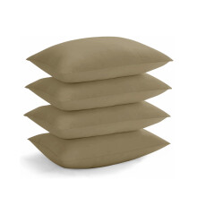 (Pack of 4, Beige Pillow Cover) 2, 4, 6 X Pillow Case Soft Bedroom Pillows Covers