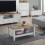 Timber Art Design UK Modern Coffee Table with Open Storage Shelf Stylish Living Room Unit 1