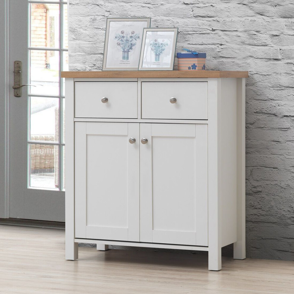 Astbury Compact Sideboard with 2 Doors and 2 Drawers Modern Storage Unit