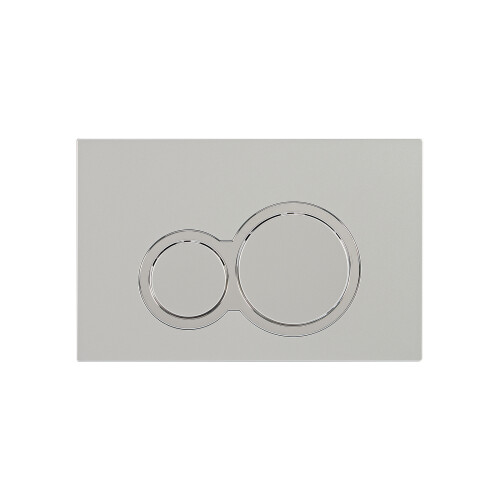 NES Home Nes Home WH Toilet Cistern Frame with Modern Chrome Round Button Flush Plate 2