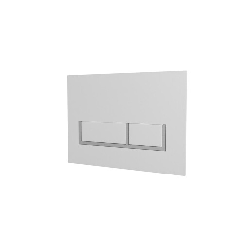 NES Home Nes Home WH Toilet Cistern Frame with Modern Chrome Square Button Flush Plate 2