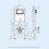 NES Home Nes Home WH Toilet Cistern Frame with Modern Chrome Square Button Flush Plate 4