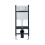 NES Home Nes Home WH Toilet Cistern Frame with Modern Chrome Square Button Flush Plate 2