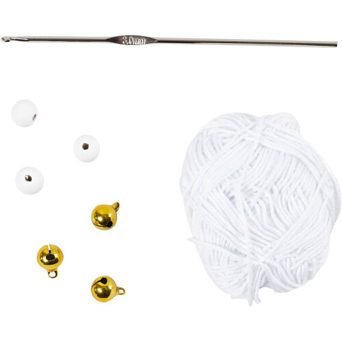 DIY Crochet Kit - Snowflakes - White - 3 pcs 2