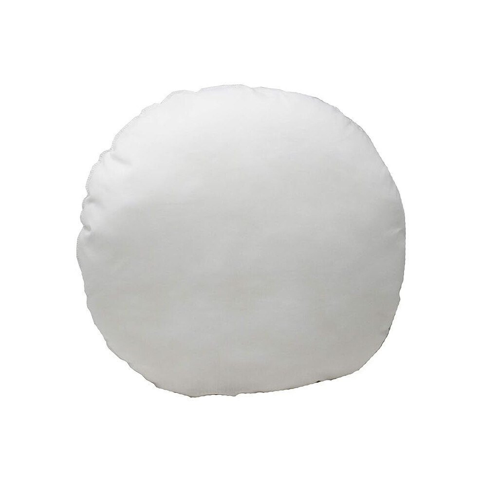 (Lancashire Textiles Pack of 2 Round Cotton Blend Size 18'' x 18'' Soft Comfort Polyester Fibre Cushion Pads) Round Cotton Blend Cushion Pads