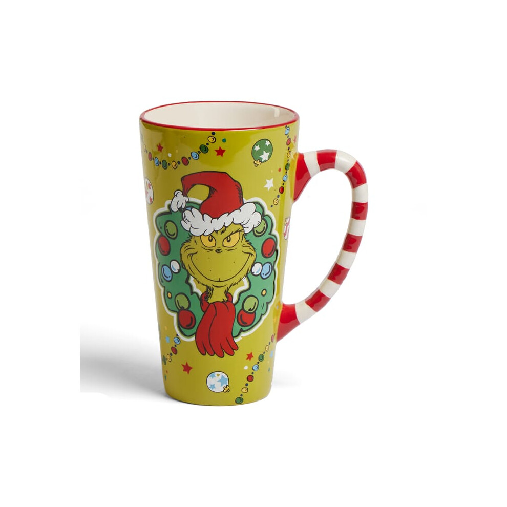 The Grinch Latte Mug adds a dash of mischief to your holiday cheer.