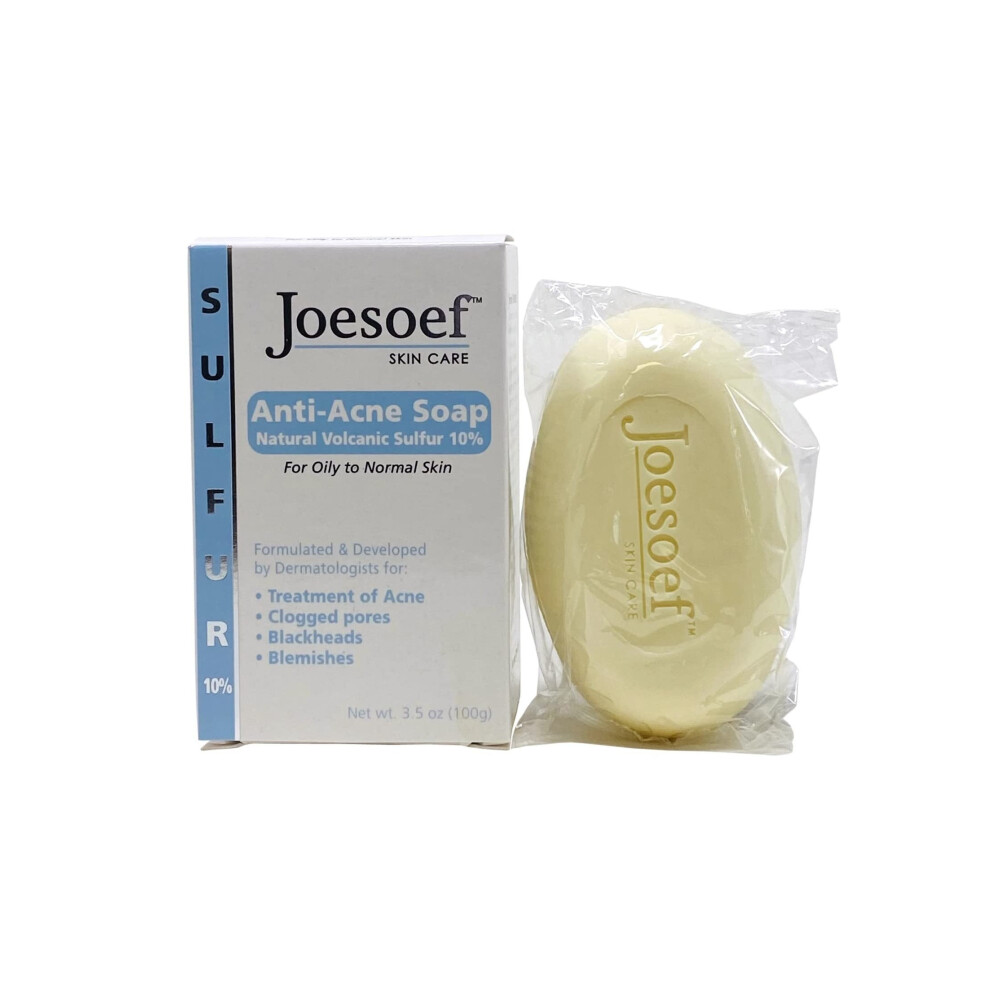 Joesoef Skin Care Anti-Acne Soap Natural Volcanic Sulfur 10% For Oily to Normal Skin - 100g