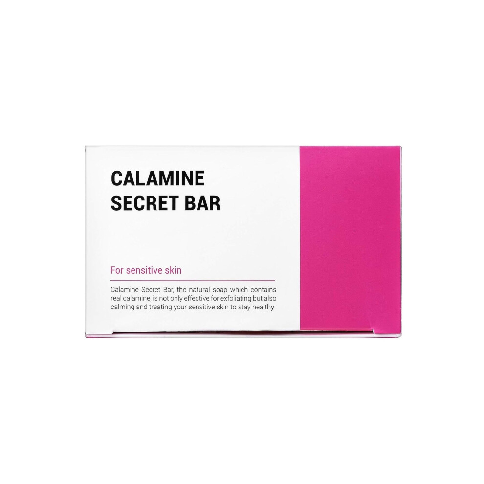 Calamine Secret Bar Acne Treatment Soap for Deep Cleansing Soothing & Purifying Formula, Reduces Acne & Blemishes