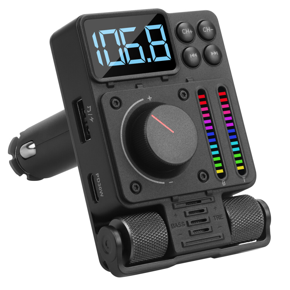 Bluetooth Fm Transmitter For Vehicles, Hands-Free Car Kit With Usb Port August Cr235 5053047010315